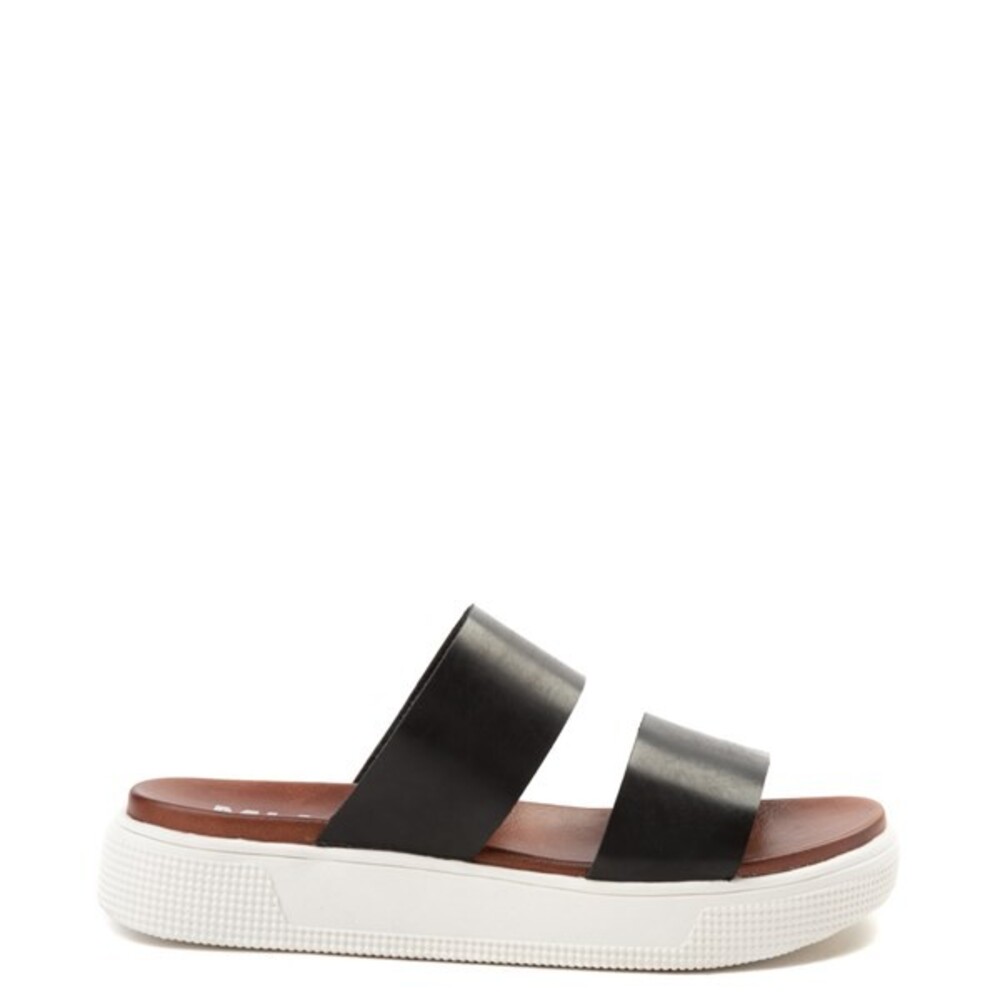 MIA Saige Black Double Strap Platform Slide Sandals Women’s Size 7 - Picture 11 of 11